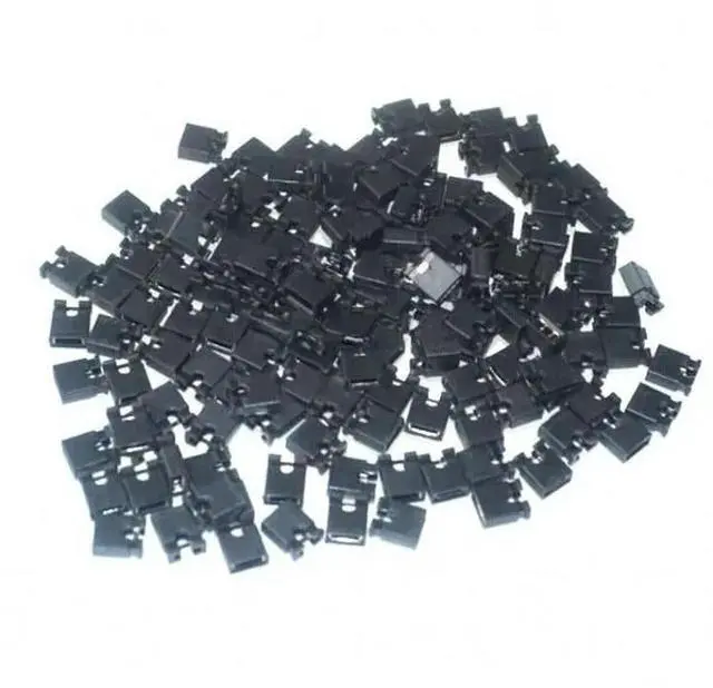 Main image of 100pcs Mini Micro Jumper 2.54mm Header (shunts) Short Circuit Block Jumper
