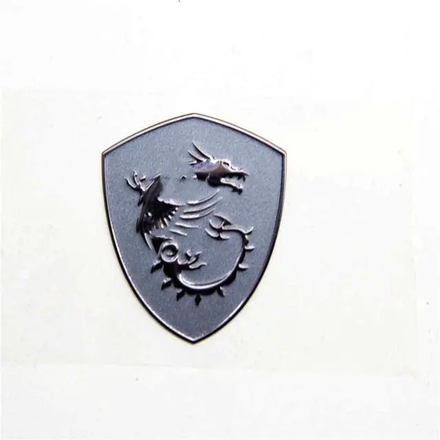 Alt view image 2 of 2 - Metal sticker silver for GT76 GE66 GP76 GS75 GE73 GS73 GL65 GP66 all models