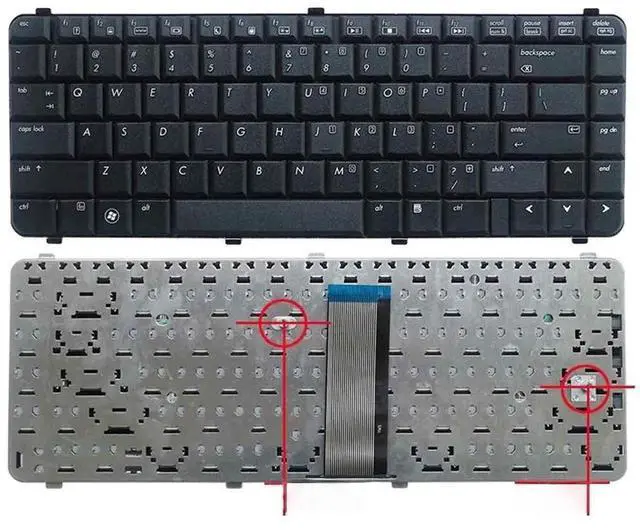 Main image of US keyboard for 6530S 6530 6531s 6730S 6735S 6535S 6731 6535 6730 6735 Black