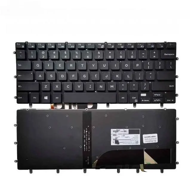 Main image of Replacement US keyboard for 15 9550 9560 7558 7568 5510 M5510 laptops (backlit without border)