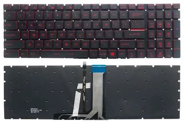 Main image of Replacement Keyboard for GT62 GE62 GS60 GL60 GP62 GT72 GE72 GS63 GL62 GP72 Series, Backlight US Layout - Red