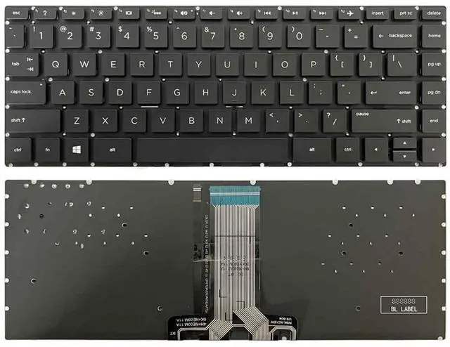 Main image of US laptop keyboard with backlight for 14-BS 14-BW 14-BP 14-CF 14-DK