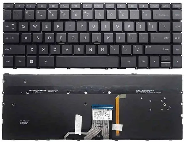 Main image of US backlit keyboard for 13-AC 13-ac000 x360 13t-ac000 13-ac0xx 13-ac023dx 13-ac033dx 13-ac063dx