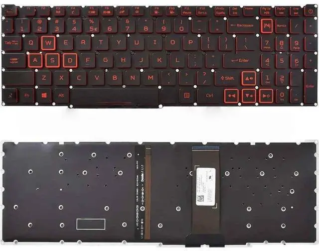 Main image of Laptop keyboard with backlight for 300 PH315-52 PH315-53 PH317-53 AN515-43 AN515-54 AN517-51 AN715-51