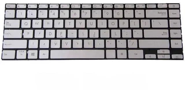 Main image of US replacement keyboard with backlight for 14 UX425E UX425 UX425 UX425IA UM425IA series silver