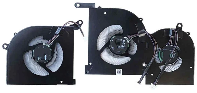 Main image of CPU+GPU cooling fan for GS66 WS66lth 10SD 10SE 10SF 10SFS 10SGS MS-16V1 BS5005HS-U4Q BS5005HS-U4J 16V1-G-CW