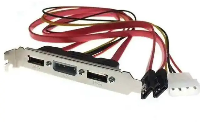 Main image of Dual Port Serial ATA Cable to E Bracket Adapter Cable to E Plate Adapter