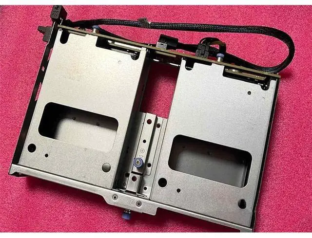 Main image of For R740XD rear drive bay 2x LFF 3.5" HDD SSD backplane and cage 0YWTC2 0W6W09