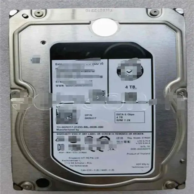 Main image of FOR 0KRH17 KRH17 4T SATA 3.5' 7.2K ST4000NM0035 HDD Hard drive
