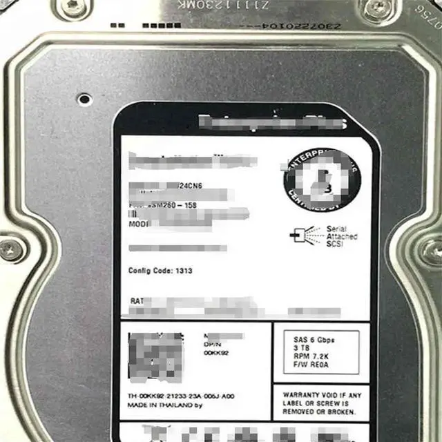 Main image of FOR T33000650SS 00KK92 0KK92 3.5 SAS EQ Hard Drive HDD