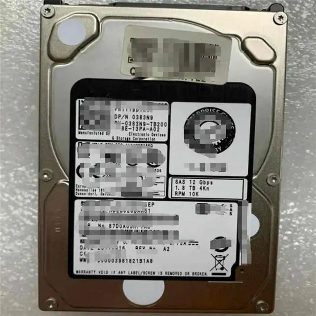 Main image of FOR 0383N9 383N9 1.8TB SAS 10K 4KN 12G 2.5' 383N9 hard drive HDD