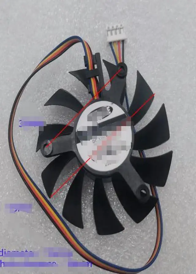 Main image of FOR FAN for WSA06010F12M WSA06010B12U 12v 0.25A 4 Graphics Card FAN