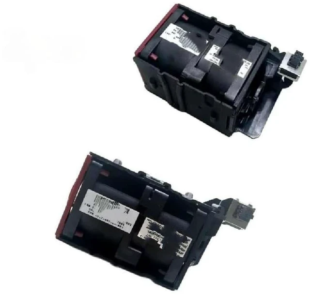 Main image of Two CPU cooling fans, suitable for DL360 G8, DL360E, G8, and DL360P G8 servers. Fan module numbers: 654752-002, 732136-001, 654752-003.