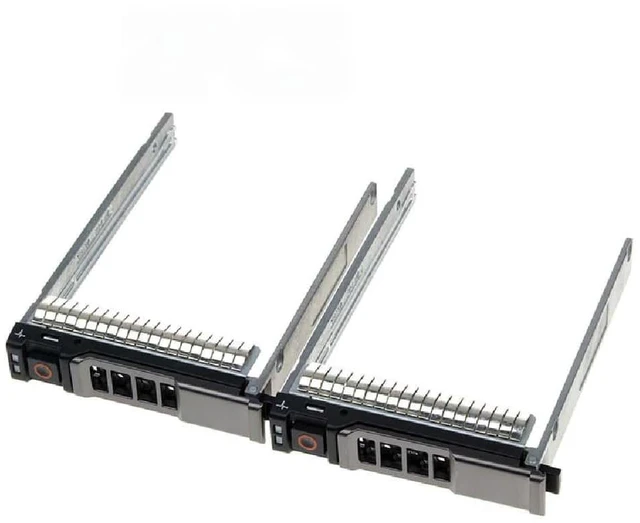 Main image of Two 2.5-inch SATA hard drive bays (ONRX7Y), compatible with M420, M520, M620, M630, M820, and FC630 models, with screws.