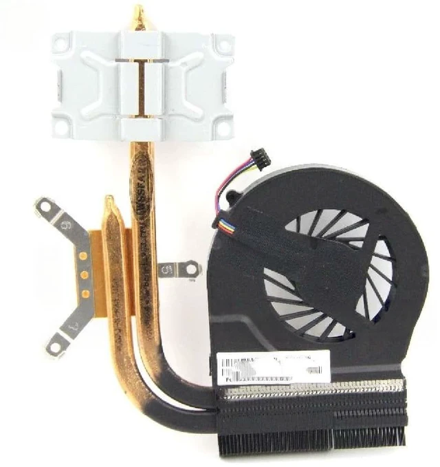 Main image of Cooling fans and heatsinks for G4-2000, G6-2000, G7-2000, TPN-Q109, and TPN-Q110 laptops, 683192-001 and 683193-001.