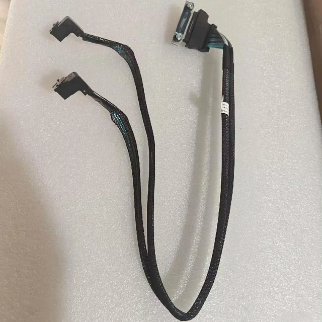 Main image of Dual 12Gb SAS SFF-8643 for R730 and R740, cable 0F037K/F037K for Dell PERC H330, H730, and H730P.