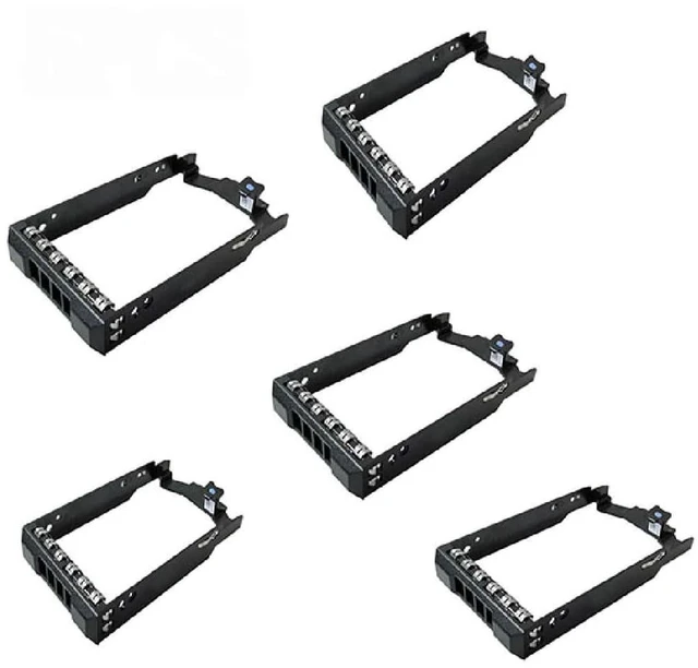 Main image of 5 non-hot-swappable hard drive bays for R310, R410, R510, Y446J, and 0Y446J SAS drives.