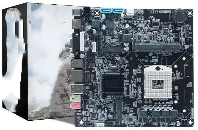 Main image of HM65 supports second and third generation LGA988 CPUs, all-in-one motherboard, gaming laptop memory, and integrated graphics.