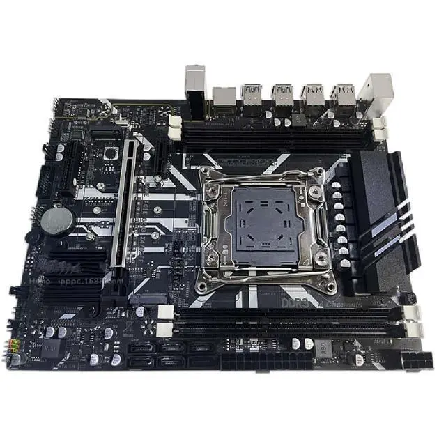 Main image of The X99 motherboard uses an LGA2011-3 socket, supports DDR3 quad-channel memory, and is compatible with the 2680v4 kit.