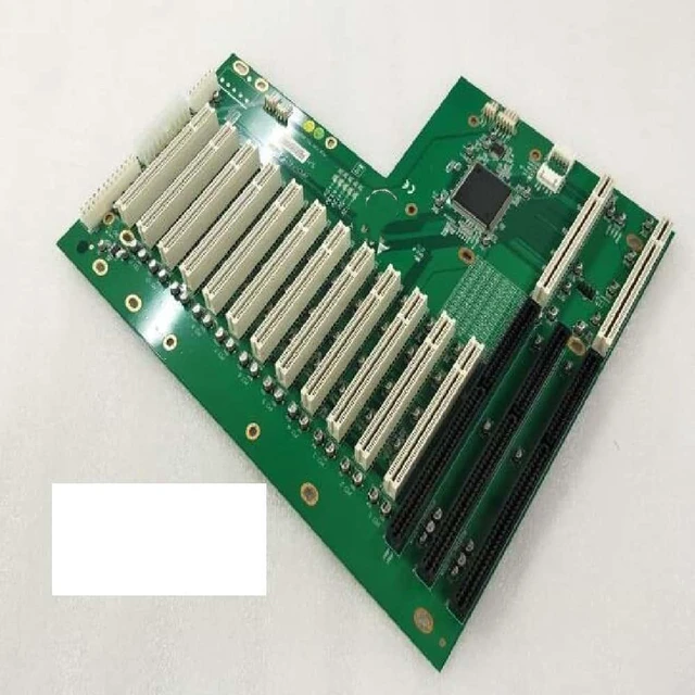 Main image of HPCI-14S 12*12U bus slot industrial-grade passive backplane, supports half-size and full-size CPU cards, power interface
