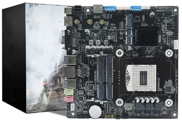 Main image of The HM87 mini all-in-one motherboard supports 4th and 5th generation i3, i5, and i7 processors and is compatible with...