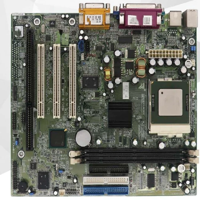 Main image of 810T 810 chipset motherboard industrial board, compatible with GA-6IWMI motherboard, 3 PCI slots, VGA LPT slot, 1 slot.