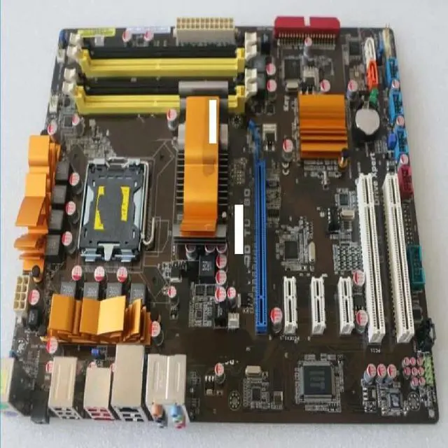 Main image of P5QD motherboard, DDR2 LGA775, 2*P45, supports Q8400.