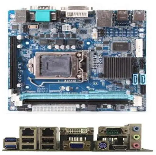 Main image of The H81 B85 motherboard is designed for i3/i5/i7 processors and features a unique architecture with 6 ports, 2 LAN ports, an LVDS interface, and a DVI interface.