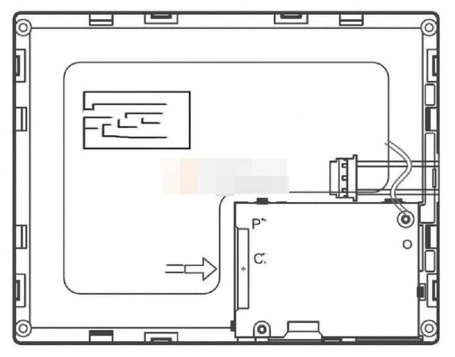 Main image of The TX14D12VM1CPC features a 5.7-inch LCD screen with a resolution of 320(RGB)×240, QVGA 70PPI, CMOS (single channel, 6-bit), and a 40-pin connector.