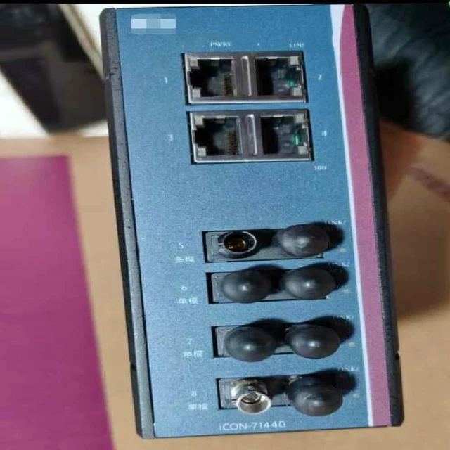 Main image of AX71440ZA6B 4*10/100TX + 1*100FX MM (ST) + 3*100FX SM (ST) 20Km Ruggedized Managed Switch ICON-71440