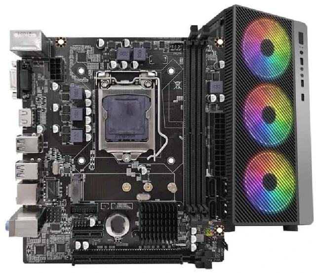 Main image of The B250 desktop motherboard supports LGA1151 socket sixth, seventh, eighth, and ninth generation CPUs, as well as DDR4 dual-channel memory.