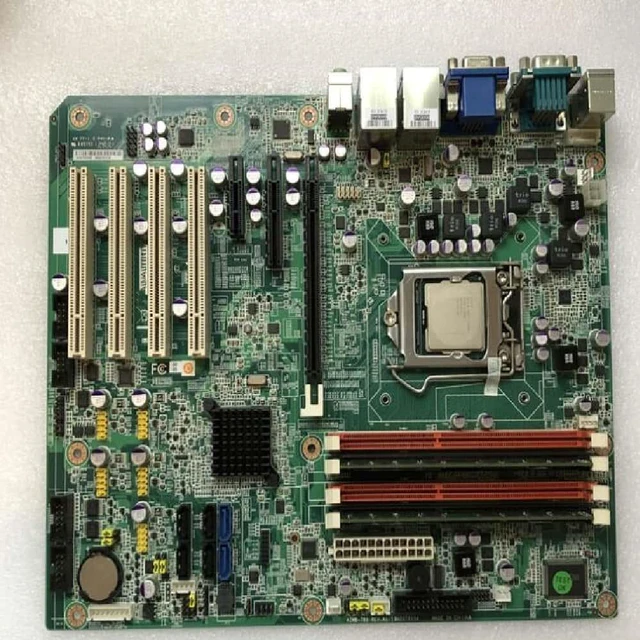 Main image of AIMB-781.A1 Embedded Motherboard, AIMB-781QG2 Industrial Motherboard, with 4 slots, 6 slots and 2 LAN slots.