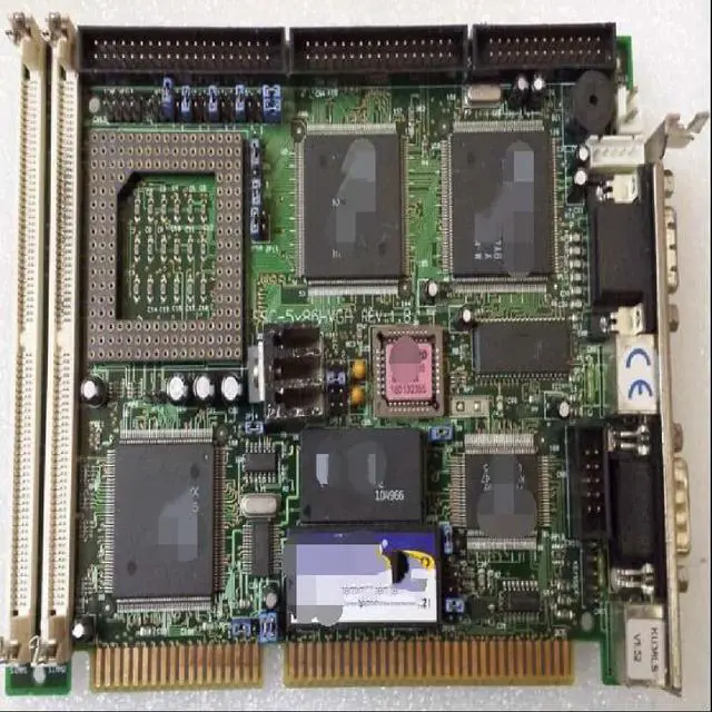 Main image of SSC-5x86HVGA: 1.8 bus industrial motherboard, half-size CPU card, 1.0 motherboard.