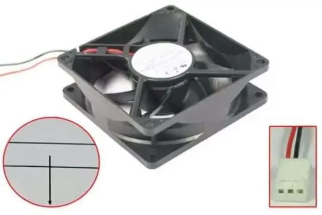 Main image of 3110RL-04W-B20 F02 DC 12V 0.13A 80x80x25mm Dual-wire cooling fan
