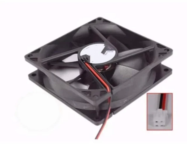 Main image of Top motor DF1209SH, DC 12V, 0.25A, 90x90x25mm, dual-line cooling fan.