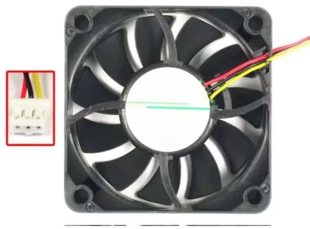 Main image of U60R12MLAB-53 J99 DC 12V 0.05A 60X60X15mm Cooling Fan