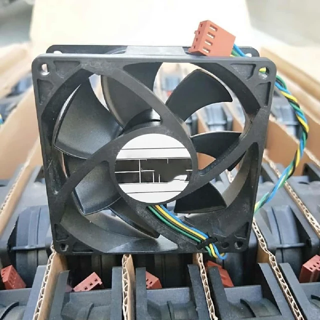 Main image of EFH-08E12W-GP01 DC 12V 0.70A 80x80x25mm Four-wire chassis cooling fan