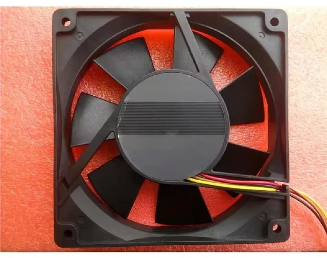 Main image of Motor 109P1212MH404, DC 12V, 0.53A, 120x120x25mm, four-wire cooling fan.