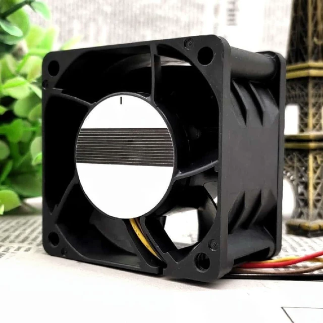 Main image of Motor 9GV0612P1H06, DC 12V 2.0A, 60x60x38mm, four-wire chassis cooling fan.