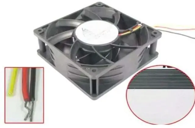 Main image of Motor 9GV1224V1S531, Cooling Fan DC 24V 0.72A, 120x120x38mm, Three-wire.