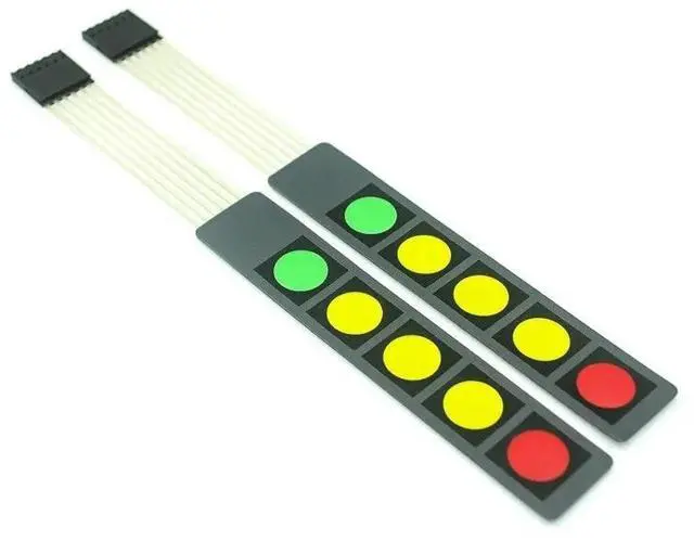 Main image of 1 2 3 4 5 Key Button Membrane Switch Matrix Array Keyboard Keypad Control Panel Pad DIY Kit