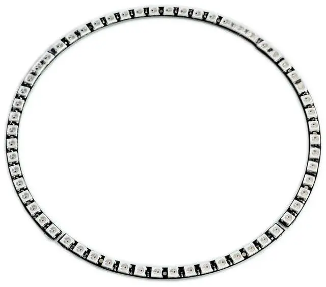 Main image of Ring Wall Clock 60 X Ultra Bright WS2812 5050 RGB LED Lamp Panel with Integrated Drivers