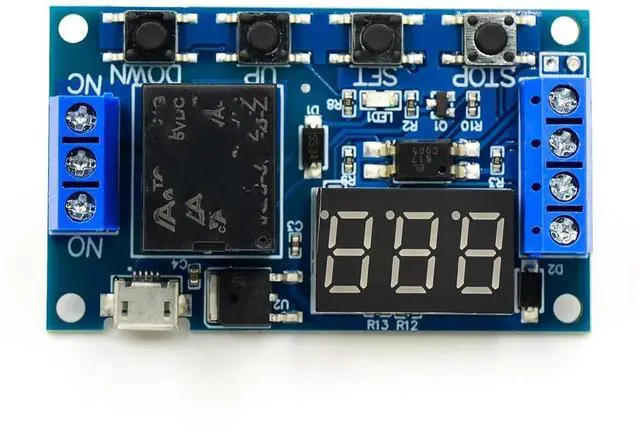 Main image of 6-30V Relay Module Switch Time Delay Circuit Timer Cycle Adjustable OFF ON Switch Timing Cycle