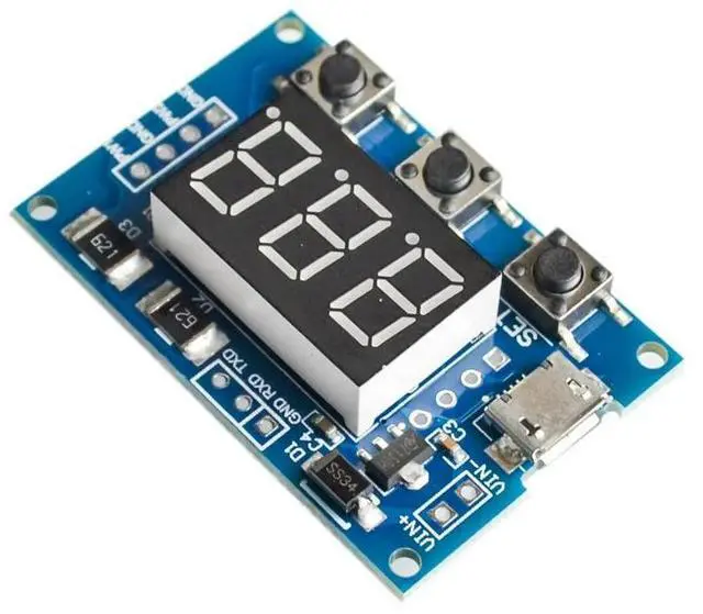 Main image of DC 5-30V Micro USB 5V Power Independent PWM Generator 2 Channel Dual Way Digital LED Duty Cycle Pulse Frequency Board Module