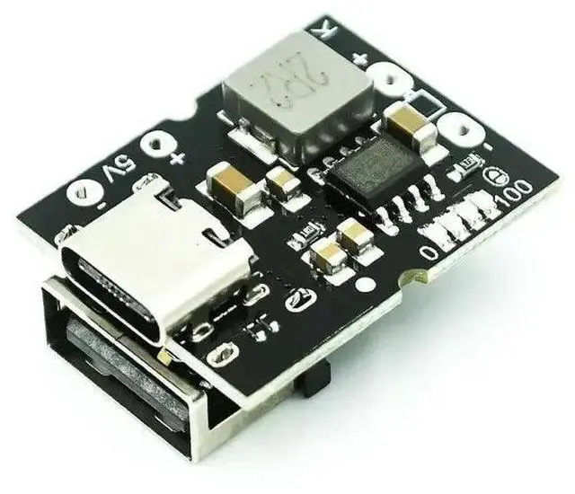 Main image of Type-C USB 5V 2A Boost Converter Step-Up Power Module Charging Protection Board LED Display USB DIY Charger