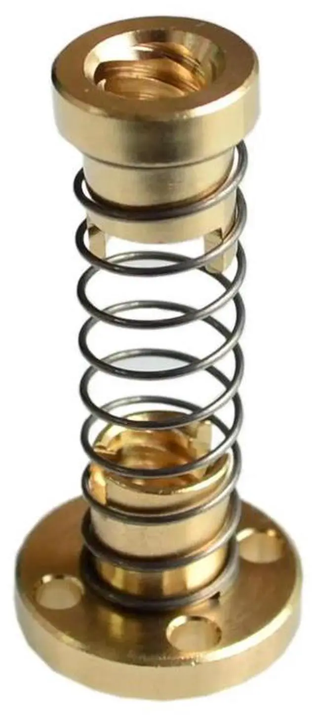 Main image of T8 Anti Backlash Spring Loaded Nut Elimination Gap Nut 8mm Acme Threaded Rod Lead Screws DIY CNC 3D Printer Parts