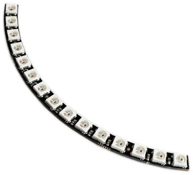 Main image of Ring Wall Clock 15 X Ultra Bright WS2812 5050 RGB LED Lamp Panel with Integrated Drivers