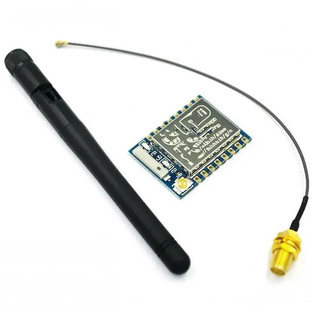 Main image of 8266 Wifi Module -07+11cm 2.4G Wireless SMA Antenna Stick 2dB 2.5dB Gain NRF24L01 PA 20cm Adapter Cable 3.3V 300mA