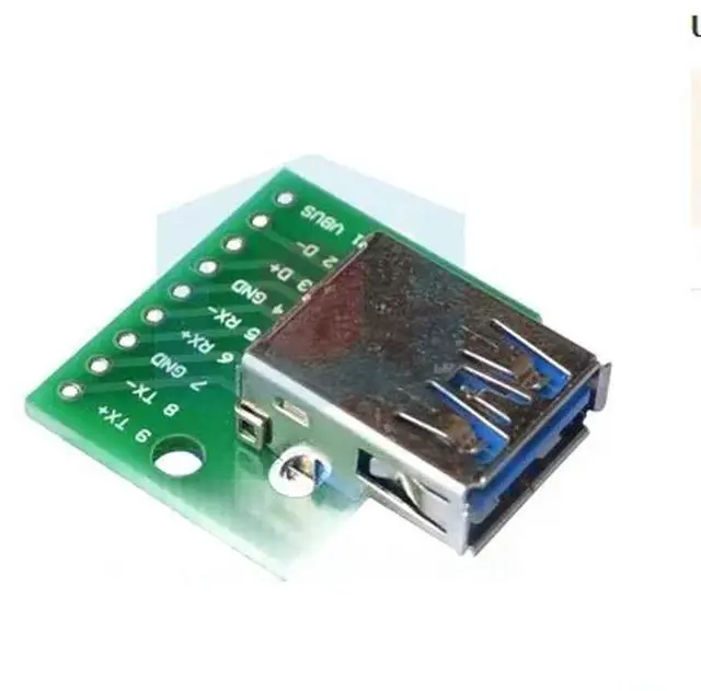 Main image of 5PCS/LOT USB Male Connector MINI MICRO USB to DIP Adapter 2.54mm 5pin Female Connector B Type USB2.0 Female PCB Converter