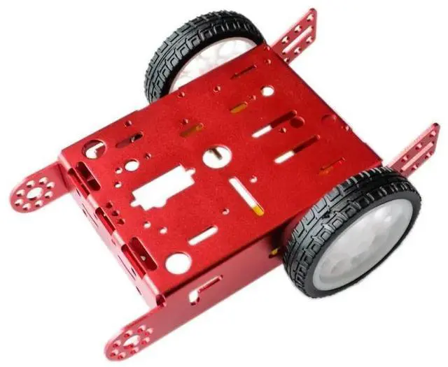 Main image of 1*2WD Aluminum Car Education Toys Robot Intelligent Car Alloy Chassis 2WD Smart Robot Car Chassis Kit DIY MBOT Car